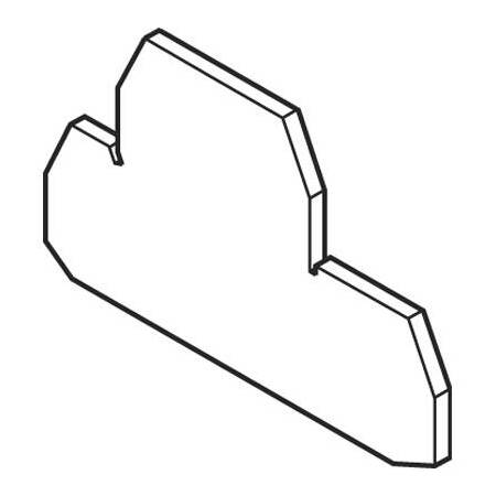 FEM8D2 Торц. изолятор для M6//8.D2 серый