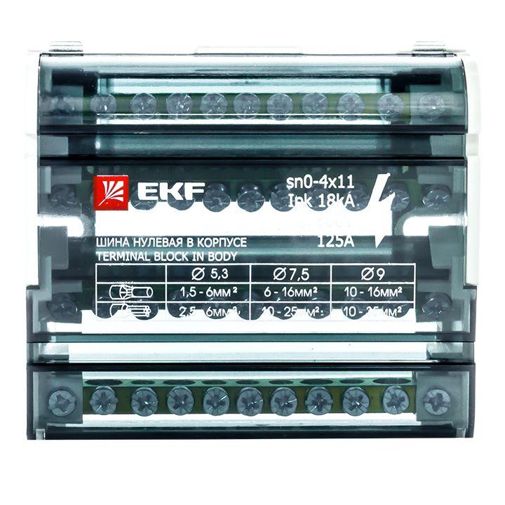 Шина нулевая в корпусе 4х11 EKF sn0-4x11