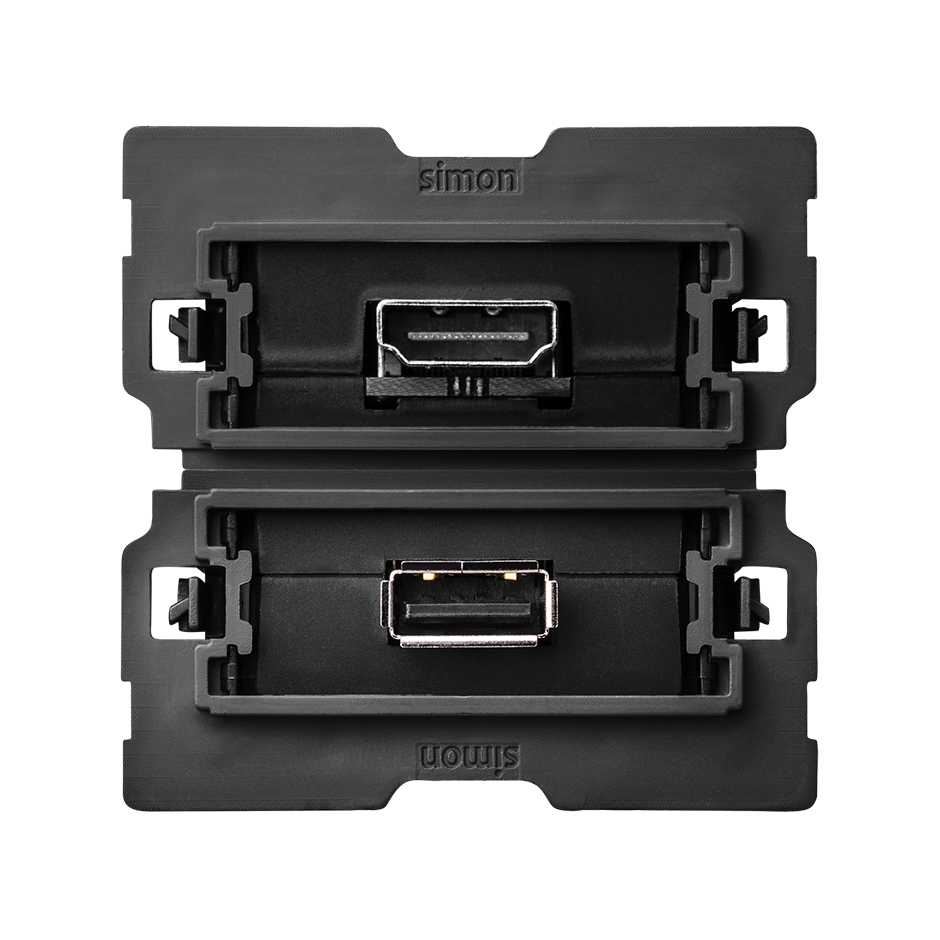 Simon 100 Розетка HDMI v1.4 + USB 2.0