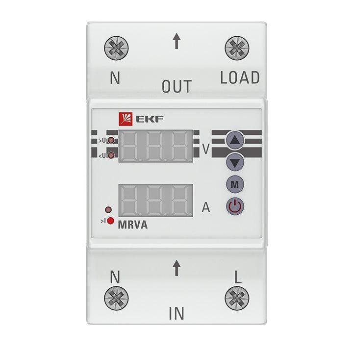 Реле напряжения и тока с дисплеем MRVA 40А PROxima EKF MRVA-40A