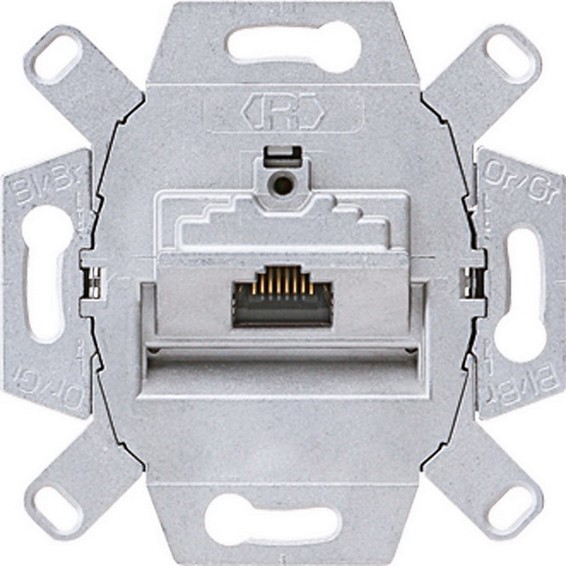 Розетка компьютерной RJ45 Jung ECO PROFI, скрытый монтаж, EPUAE8UPOK6US